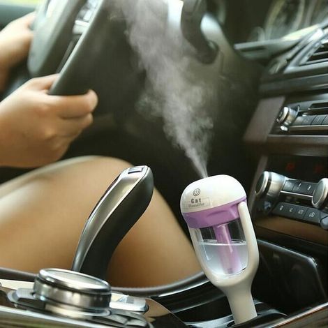 TRADE SHOP - Umidificatore Aria Olio Essenziale Aromaterapia Diffusore Purificatore Per Auto - (1/5)