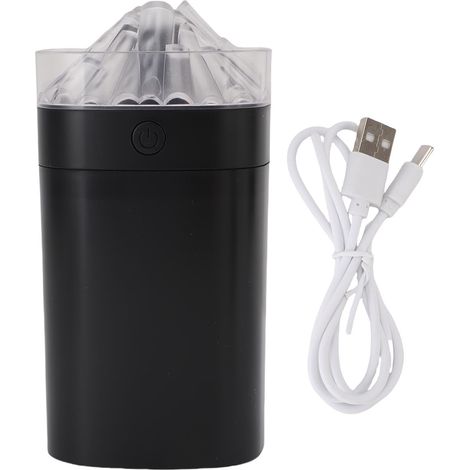 Diffuseur huile essentielle 400ml USB – Humidificateur réapprovisionnement eau bureau machine parfum grande brume lumière ambiante noir, parfum (1/5)