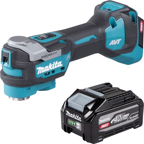 Makita TM 001 GU1 Akku Multifunktionswerkzeug 40 V max. Starlock Max Brushless + 1x Akku 4,0 Ah - ohne Ladegerät (1/5)