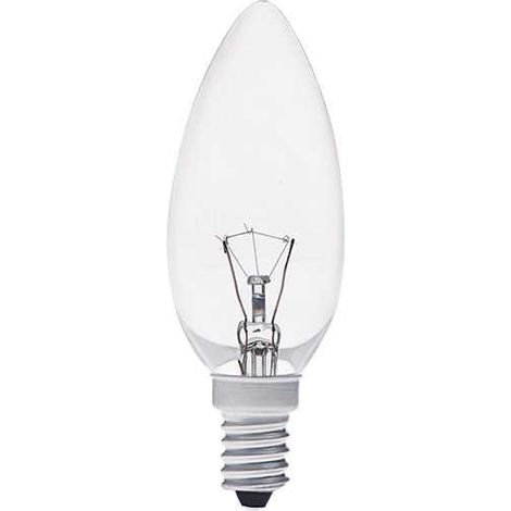 Bombilla transparente tipo vela SPP de 40 W con casquillo E14 (1/2)