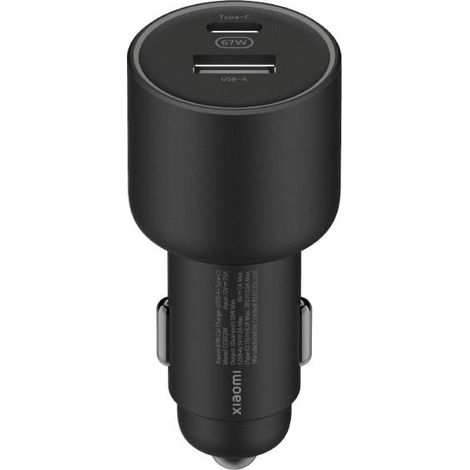 Caricabatterie per Auto USB Universale + Cavo USB-C Xiaomi BHR6814GL Nero 55 W (1/2)