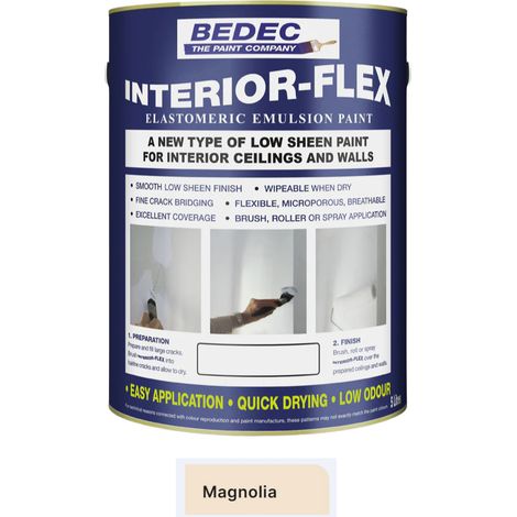 Bedec Interior Flex Matt Paint - Magnolia - 2.5L