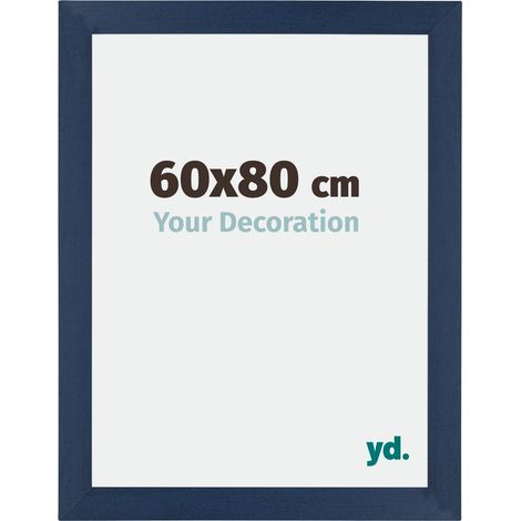 Cadre Puzzle 60x80 cm - cm - Bleu Foncé Patiné - MDF - Mura. (1/5)