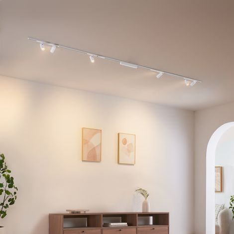 Magnetisches Schienensystem 3 m mit 6 weißen LED Spots 42W - Lyne