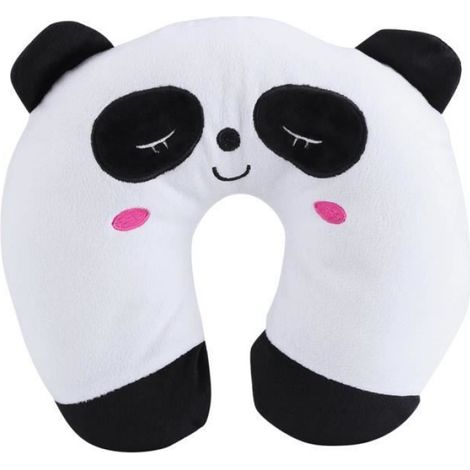 Oreiller de Cou - - Panda - 28x30cm - Coton PP - Blanc - Synthétique (1/4)