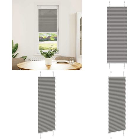 vidaXL Plissee Anthrazit 50x100 cm Stoffbreite 49,4 cm Polyester (1/5)