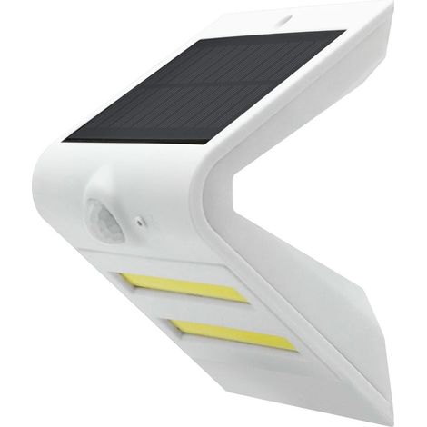 Aplique LED Solar COB con Sensor Guía Blanco 7W Fría Matel