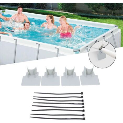 QORVA
-Supports de tuyau de piscine réglables, robustes, en ABS, faciles à installer, gris,de