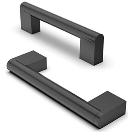 10 Pièces Poignée de Meuble, Distance de Trou de 224mm Poignées de Meubles en Acier Inoxydable Poignées de Placard Poignée d'Armoire de Cuisine-Noir mat (1/4)