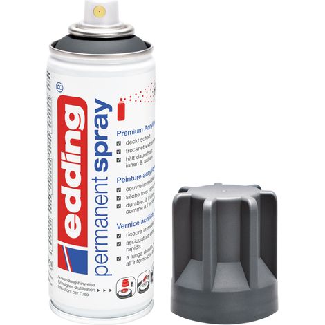 Bombe Peinture Aérosol Edding 5200 Anthracite Mat - Spray 200ml (1/5)