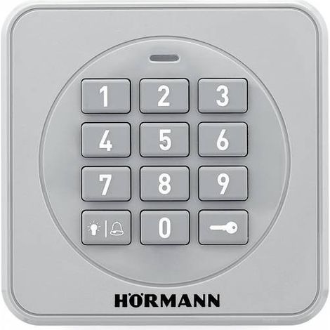 Clavier à code Hörmann FCT3-1BS – Alimentation par 2 piles 1,5V – Fréquence 868.3Mhz – Gestion de 3 automatismes