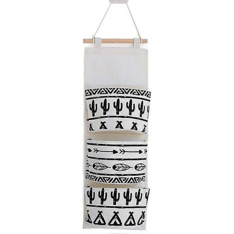 Organizador colgante para habitación infantil con 3 bolsillos, sistema de organización, pared, puerta, bolsa para cubiertos, bolsa de almacenamiento colgante, bolsa de almacenamiento