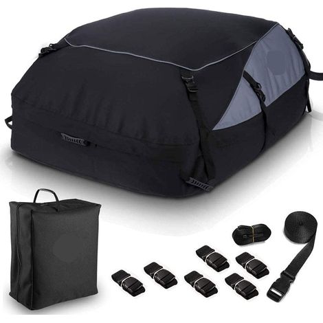 MINKUROW Borsa da tetto per auto per box da tetto per auto da viaggio, adatta per auto, camion, SUV, berlina, berlina L: 160 110 45 cm (1/5)