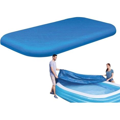 Piscine Couverture - Bâche De Gonflable Rectangulaire - Protection pour (1/5)