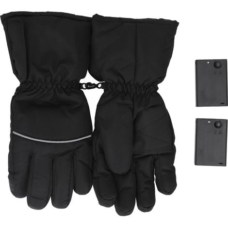 Gants chauffants électriques pour sports d'hiver, isolants thermiques, adaptés au ski, à l'équitation et aux activités extérieures.
