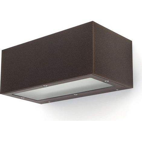 Supporto a parete ISORA IP65 E27 20W up-down Marrone rame (1/3)