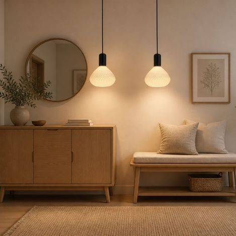 Lampada da soffitto a forma di tazza LED stampata in 3D E27 4W 3000K – Design versatile ed elegante
