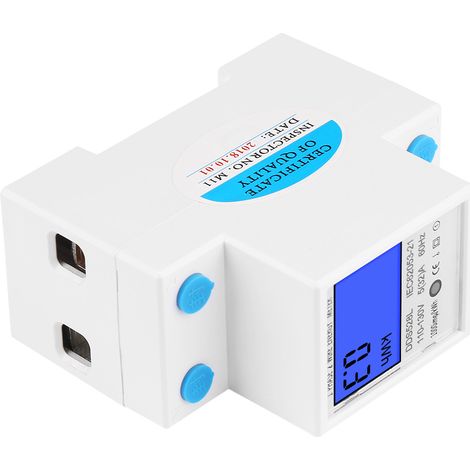 5-32 A 110-130 V 60 Hz LCD-Hintergrundbeleuchtung Einphasen-Energiezähler (kWh) DIN-Schienenmontage (1/5)