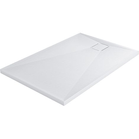 Acryl Duschwanne Weiß 120x80cm Rechteckig Duschtasse Set ohne Ablassschraube - 3 Größen - 90x80cm oder 100x80cm oder 120x80cm (1/5)