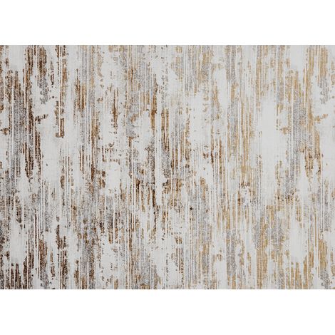 Tapis abstrait beige marron 200 x 290 cm PATINA (1/5)