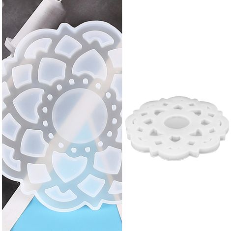 Moule en résine époxy pour dauphin en cristal (DIY), porte-bougie papillon ours, plateau d'aromathérapie, moule en silicone effet miroir, moule à pâtisserie, tapis lotus 60-734 (1/5)
