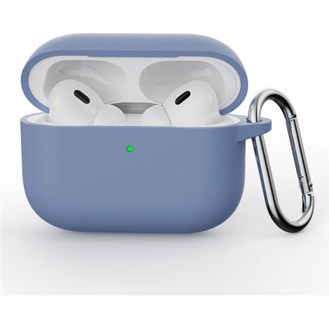Silikonhülle für AirPods Pro 3 mit Karabinerhaken, Lavendel