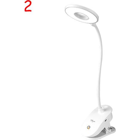 LED-Schreibtischlampe mit Augenschutz, USB-Ladeclip, Tischlampe für Zuhause/Schlafzimmer