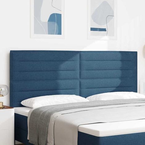 vidaXL Tête de lit Bleu 200 cm tissu