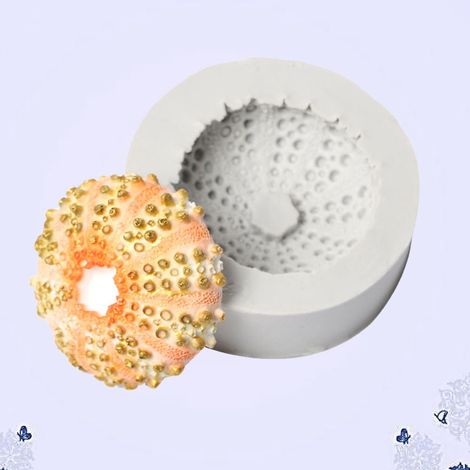 Schokoladenform der Marine-Serie: Muschel-, Seestern- und Fischschwanzform, DIY-Silikonform für Torten 01 (1/5)