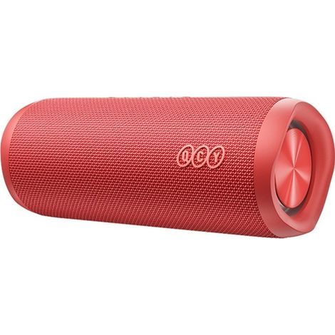 Altavoz inalámbrico portátil Bluetooth 5.4 QCY SP7 con LED, IPX7, 40 W, color rojo. (1/3)