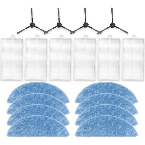 Accessoires pour aspirateurs ECOVACS DEBOT Y1 PRO et YEEDI Y1 PRO : brosse latérale, filtre HEPA, chiffon de nettoyage (1/5)