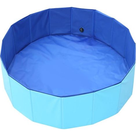 Faltbare PVC-Hundebadewanne – 120 x 30 cm, für den Innen- und Außenbereich