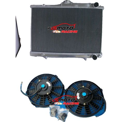 Radiateur en aluminium pour Nissan Skyline, capacité de refroidissement robuste, construction entièrement en aluminium, finition miroir polie