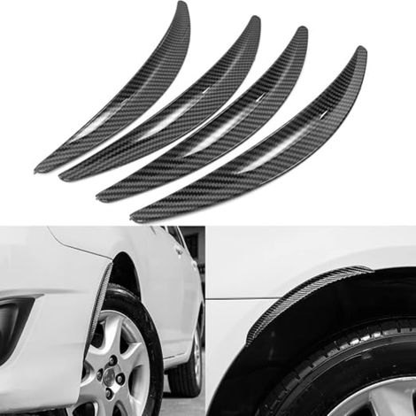 Garde-Boue Elargisseurs d'Aile Universel Voiture Fender Auto Bandes Protection d’Ailes Sourcils de Passage Protection Roue Universel Voiture (25CM) (1/5)