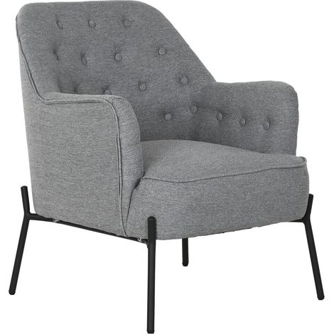 Sillon Poliester Metal 65X73X79,5 Gris (1/5)