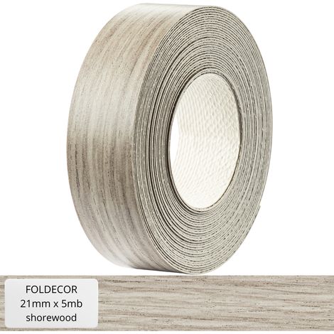 Cinta de cantos shorewood melamina con adhesivo termofusible 21 mm (5 m) (1/5)