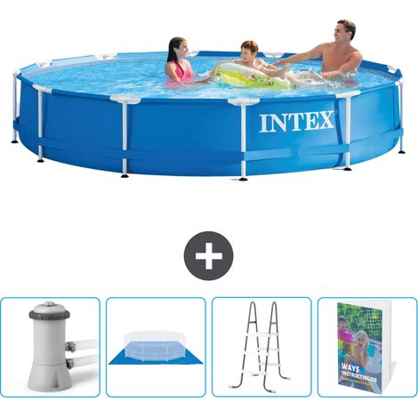 Intex Piscina con struttura Rotonda - 366x76 cm - 5-pezzi  SCB106