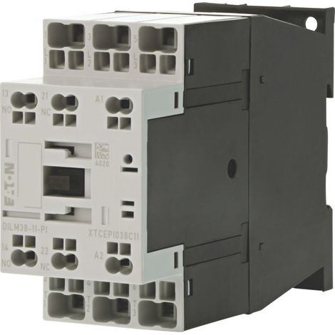Eaton Contactor de potencia, 3 polos, 380 V 400 V 18,5 kW, 1 S, 1 Ö, 230 V 50 Hz, 240 V 60 Hz, Accionamiento de CA, Bornes Push-in, 199294