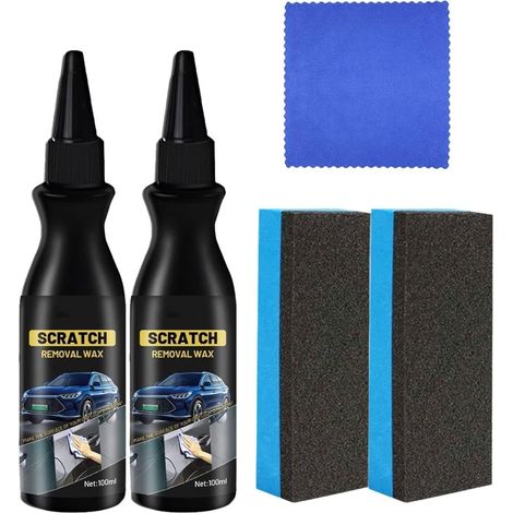 Oryshine Polish Voiture Rayure,éliminateur De Rayures De Voiture 100ml,Efface Rayure Profonde Voiture,Spray Anti Rayure Pour Voiture, Kit De Réparation De Rayures De Peinture De Voiture (2) (1/5)