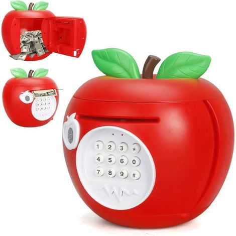KLVGTIFS PU - Tirelire électronique pour enfants, avec mot de passe et empreinte digitale, cadeau pour garçons et filles, cadeau de Noël (1/5)