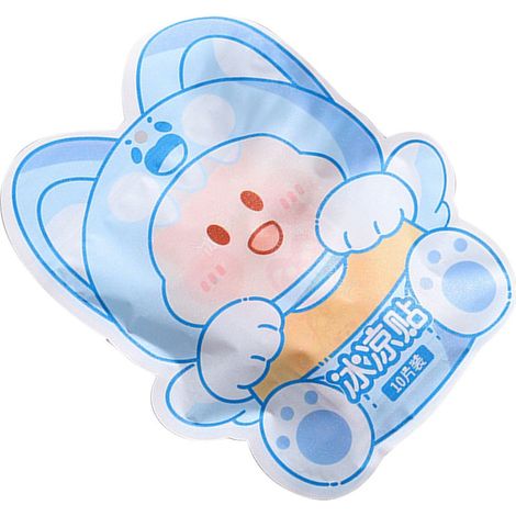 10 patchs rafraîchissants en gel non tissé, doux pour la peau, portables et largement utilisés, pour les chatons en été. (1/5)