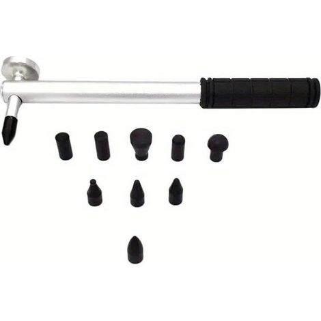 Lot de 10 marteaux de nivellement de carrosserie de voiture en aluminium sans peinture - Outils de réparation de débosselage pour véhicules (1/5)