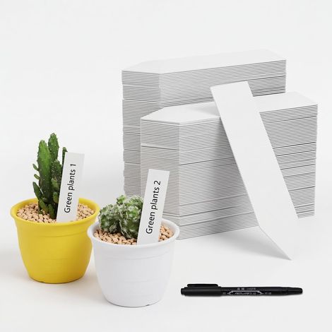 200 Étiquettes Semis Jardin, Marqueurs Plantes Réutilisables Idéales pour organiser potager et jardin, elles facilitent l’identification des plantes, fleurs et semis au quotidien (1/5)