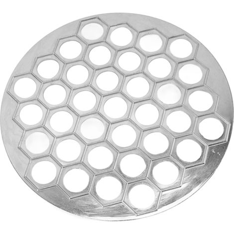 Macchina per ravioli russi, stampo per gnocchi, lega di alluminio, pelmeni di carne, 37 fori, argento. (1/5)