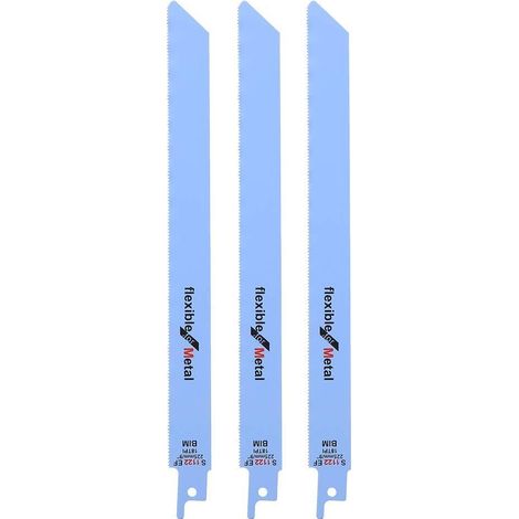 Lame de scie 3 pièces, lame de scie alternative en métal, kit de coupe pour le travail du bois, accessoires pour outils électriques (1/5)