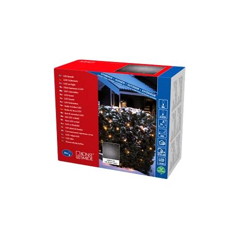 Konstsmide 3757-800 LED luci rete, plastica, nero (1/4)