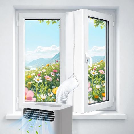 300 cm Klimaanlagen-Dichtungsset, Fensterdichtung für tragbare Klimaanlagen, Universal-Fensterdichtung für tragbare Klimaanlagen und Trockner, einfache Installation Für tragbare Klimaanlagen, einfach (1/5)