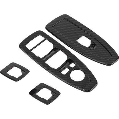 Kit de 4 Cadres de Commande de Lève-Vitre Auto, Garniture en Fibre de Carbone, pour BMW X2 F47 2021+, 2 Portes Avant (1/5)