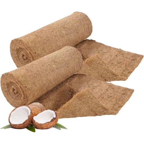 Jiubiaz tappeto in fibra di cocco 0,510 m stuoia di protezione invernale stuoia di riempimento stuoia in fibra di cocco 1200 g/m²  protezione antigelo (1/5)