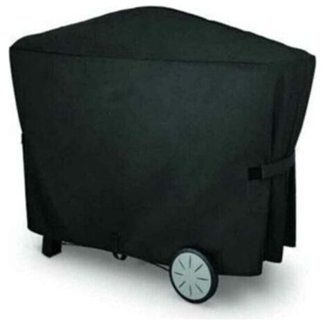 Gas Barbecue Cover, Barbecue Tarpaulin 112.4X64.1X95.6Cm, Outdoor Barbecue Protection Cover, Waterproof Sun Protection Fabric, BBQ Cover for Weber, Black (1/4)